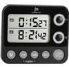 Lowell Timer da cucina Digitale Nero con Conto alla rovescia LCD