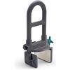 Medline Deluxe - Grab Bar, protezione antimicrobica microbana, capacità di peso 113,4 kg, colore: Grigio