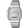 Casio Orologio Uomo Casio AQ-240E-7A Retro Modern Vintage Silver Ana-Digi Nuovo