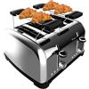 Cecotec Tostapane Verticale 4 Slot Brevi Toastin' time 1700 Double Inox. 1700 W, 4 fette di pane, fessura larga 3,8 cm, 2 supporti per panini e vassoio raccogli briciole, acciaio inossidabile