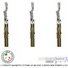 Securvera Sensori Magnetici Antifurto in Ottone 3 Contatti a Cilindro NC Porte e Finestre