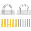 1 set di appendiabiti quadrato in acciaio inox addensare lampada da soffitto