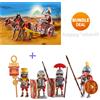 Playmobil Set 5391 Carro Romano senza scatola 6490 e 6491 4 Soldatini Romani ...