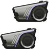 Sena 60S Sistema di Comunicazione per Moto, Mesh 3.0 & WAVE Intercom, Bluetooth, Impermeabile IPX7, Batteria da 24 ore, Portata 2 km, SOUND di Harman Kardon 2a generazione per Casco, Confezione Doppia