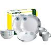 Brunner 0830143N.C7R Set Stoviglie da Campeggio per 2 Persone, Tête-À-Tête Deep Sea, 8 Pezzi