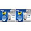 Raid Liquido Elettrico Protezione+ Antizanzare Comuni e Tigre, Inodore, Protezione Regolabile, Confezione da 2 Diffusore e 1 Ricarica 36ml, 60 Notti