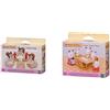 SYLVANIAN FAMILIES - 4464 - Divano, 2 Poltrone E Tavolino & 4506 - Set Tavolo Da Pranzo