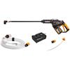 WORX WG630E.1 18V (20V MAX) - Idropulitrice a pressione portatile da 4.0Ah, senza fili, brushless