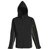 Deltaplus Delta Plus Giacca in poliestere Softshell, con 3 strati laminati, nero/giallo