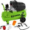ZIPPER MASCHINEN Compressore aria lubrificato 50lt bicilindrico accessori Zipper zi-com50-2v510e