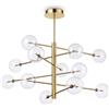 Ideal Lux EQUINOXE SP12 OTTONE Mod. 200125 Lampada A Sospensione 12 Luci
