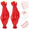200 Pcs Borse Di Nylon Rosse Borsa Rete Per Anguria Sacchetti in Frutta