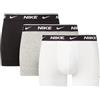 Nike Trunk, Boxer Corti Unisex Adulto, White/Grey Heather/Black, S Corto