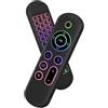 Andowl TELECOMANDO VOCALE WIRELESS 2.4G MINI TASTIERA USB AIR MOUSE PER SMART TV BOX PC
