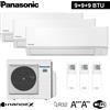 Panasonic Climatizzatore trial split serie TZ super compatta R32 PANASONIC 9000+9000+9000