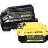 Stanley - FatMax Stanley FatMax Kit di avviamento batteria SFMCB14M1 (18 Volt, 4,0 Ah, per l'ingresso nel sistema batteria Stanley FatMax V20, include 1 caricabatteria rapido, 1 batteria agli ioni di litio da 4,0 Ah)
