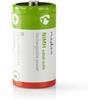 Nedis, Set di 2 batterie ricaricabili NiMH-C 1,2V DC 4000mAh HR20 precaricate,