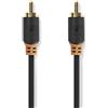 Nedis, Cavo audio digitale da RCA maschio a RCA maschio 2m, Grigio antracite