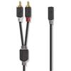 Nedis, Cavo audio da doppio RCA maschio a Jack 3,5mm femmina 0,2m
