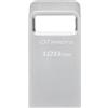 Kingston chiavetta USB 3.2 Micro 128GB Argento senza coperchio
