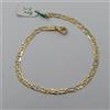 BRACCIALE DA UOMO A MAGLIA PIENA IN ORO GIALLO E BIANCO 18KT 4,8 GRAMMI (2083)