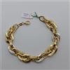 BRACCIALE DA DONNA IN ORO GIALLO E ORO BIANCO 18KT 750 9,2 GRAMMI (2108)