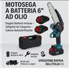 Mini Motosega a Batteria 48V 6 pollici Mini Sega Elettrica lubrificata a olio