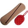 1 set da viaggio porta spazzola per campeggio in silicone Case di spugna per il