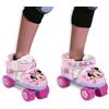 Mondo Rotelle Skate Minnie, Pattini A Per Bambina, Rosa (Pink), Regolabile dal 22 al 29