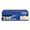 Brother TN248VAL, Toner , Capacità Standard, 1000 pag | Multipack Nero/Ciano/Magenta/Giallo. Per Stampanti serie 3000 e 8000