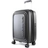 Mandarina Duck Logoduck + Trolley Cabin Exp, Bagaglio Valigia Unisex - Adulto, Nero (Black), 35x55x23/26(LxHxW)