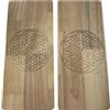 2 pezzi Sadhu Board in legno Yoga regalo leggero pedana per massaggio dei