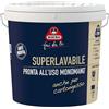 Boero Fai da Te, Superlavabile Monomano, Idropittura Opaca per Interni ad Alta Copertura, Antimuffa, Finitura Pregiata, Colore Bianco, Latta da 10L