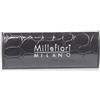 Millefiori Milano - Icon Profumatore per Auto Urban Legni & Spezie Nero con Design Moderno - Fragranza Legnosa e Speziata, Clip Universale per Bocchette