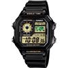 Casio Orologio unisex digitale da polso Casio AE-1200WH-1B 100M WR - Funzioni intel...