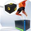 Attrezzo per esercizi di salto con box pliometrico 3 in 1 per allenamento a