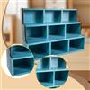 Espositore da parete con 9 cubi per gioielli, tazze, trucchi