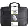 Tucano Borsa per notebook 15.6" Nero con Vano Imbottito e Mouse Wireless