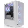 Thermaltake Case S200 TG ARGB Midi Tower Bianco con supporto per ventole da 140