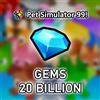 Pet Sim 99 ✨Pet Sim 99✨500M-100B✨✨Gems✨PS99✨ Diamanti