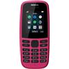 NOKIA TELEFONO CELLULARE NOKIA 105 DUAL SIM TORCIA RADIO FM TASTI GRANDI ANZIANI ROSA