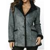 Mariella Erre Giaccone donna in eco montone stile shearling Cappotto giacca casual elegante
