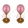 Accentra - Let's celebrate Gel doccia da donna in vetro champagne/spumante - Gel doccia e bagno con profumo di tè rosa e velluto, gel doccia in stile spumante, idea regalo per donne e ragazze