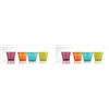 BRUNNER 0830208N.C9N Oxigen, Set 4 Bicchieri Impilabili da Camper, Campeggio e Barca, 30 Cl, Colori Assortiti, Bicchieri Antirottura, Ms (60% Acrylic / 40% PS) (Confezione da 2)