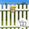 3pcs Balcony Plant Polt Polt Plant Fiorgola Floro Iron Fence