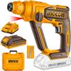 Ingco Martello demolitore a batteria 20V Tassellatore SdsPlus Completo Valigetta Ingco