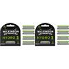 Wilkinson Sword Lame di Ricarica Wilkinson Hydro 3 Skin Protection, Confezione con 4 Ricariche Trilama, Lame di Ricarica per Uomo, Compatibili con Manico Rasoi Hydro (Confezione da 2)
