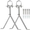 XRDS -RF XRDS-RF - Supporto da parete per antenna TV da 40,6 cm, resistente, supporto da parete, antivento, staffa di montaggio per antenna TV (2 gambe + 2 gambe)