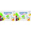 Giotto Kids, Album da 20 fogli carta bianca a grana fine per pittura, A3, 200g/m2 (Confezione da 2)