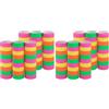 Idena 30553 - Festoni Neon, 6 Rotoli con 9 Strappi ciascuno, in Carta certificata FSC, Come Decorazione per Feste o Compleanni (Confezione da 2)